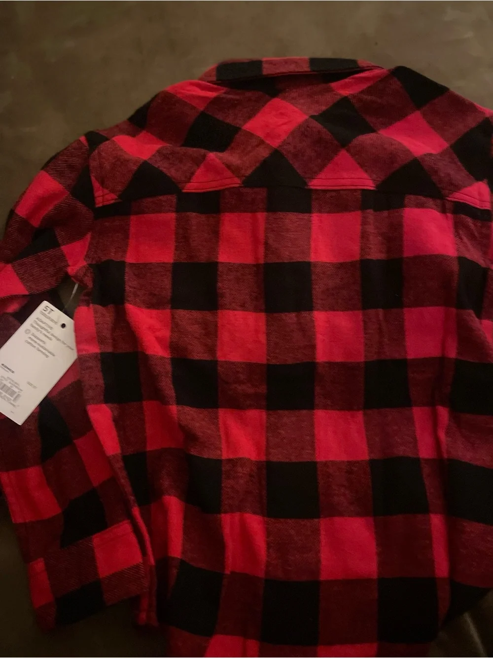 NWT Carter's Red and Black Buffalo Plaid Button-Down Shirt